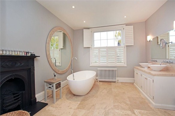 This his and hers sink is just one of the 8 bathrooms