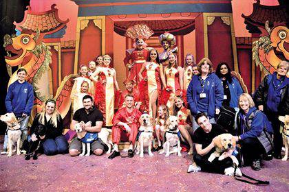 Puppies on parade for Tunbridge Wells pantomime Aladdin