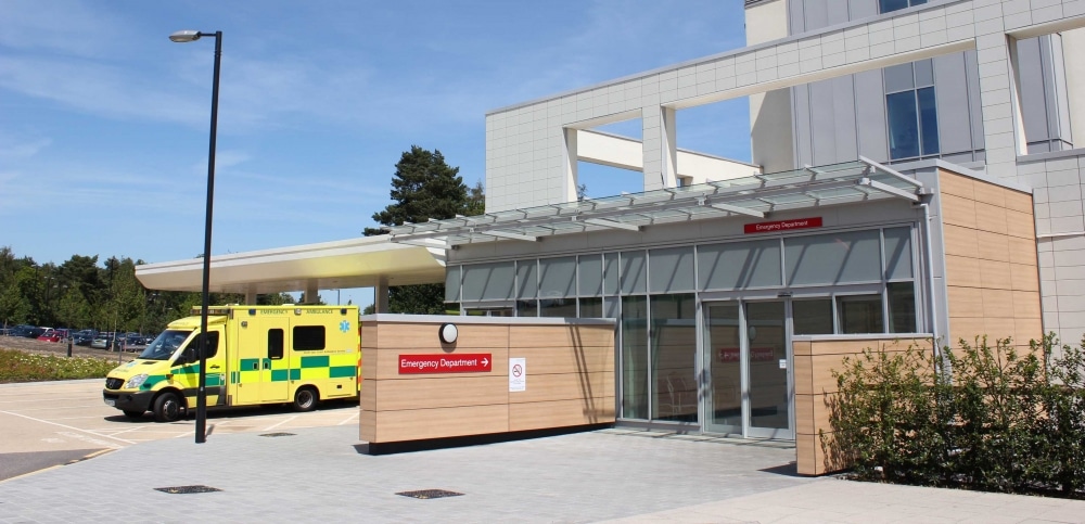 A&E Section of Tunbridge Wells Hospital