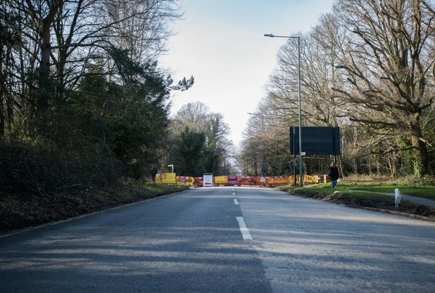 Tunbridge Wells grinds to a halt as zebra crossing is constructed