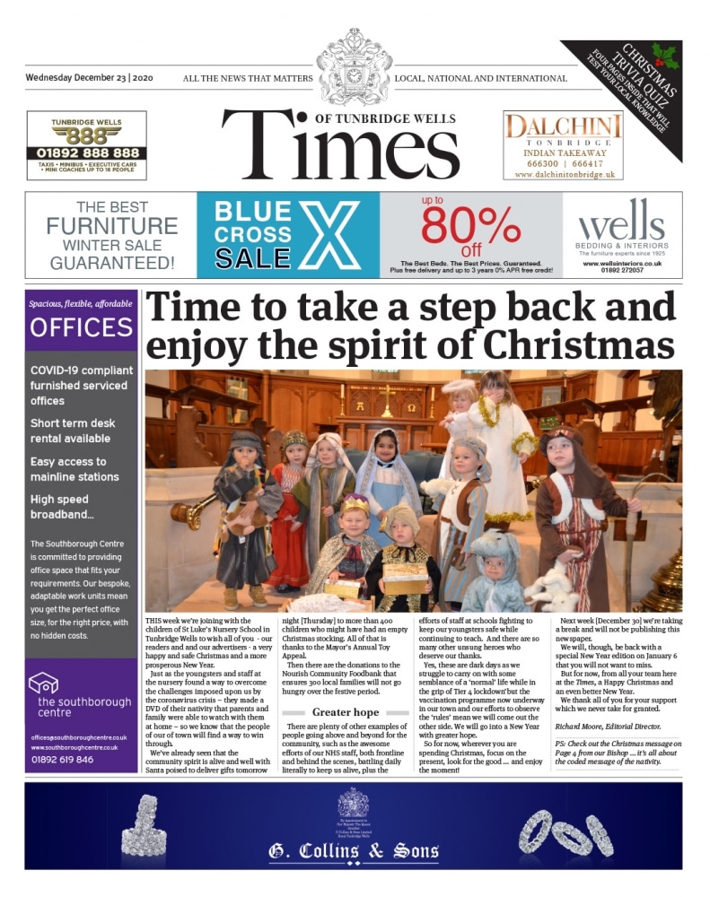 Read the Times of Tunbridge Wells December 23rd 2020