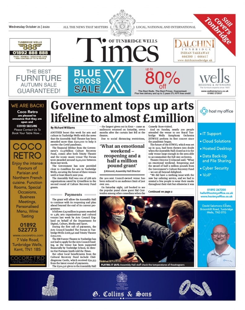 Read the Times of Tunbridge Wells and Tonbridge 21st October 2020