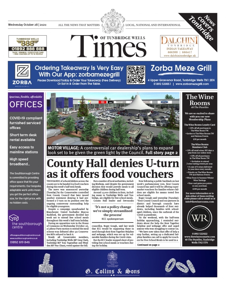 Read the Times of Tunbridge Wells and Tonbridge 28th October 2020