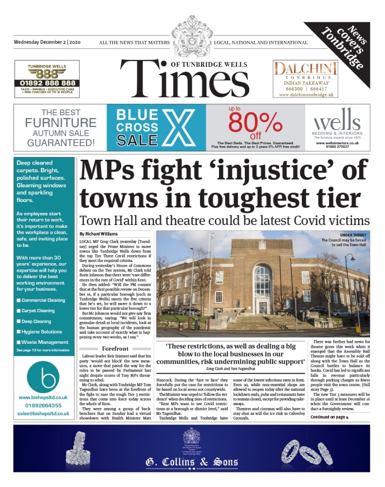Read the Times of Tunbridge Wells 2nd December 2020