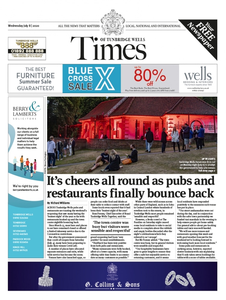 Read the Times of Tunbridge Wells 8th July 2020