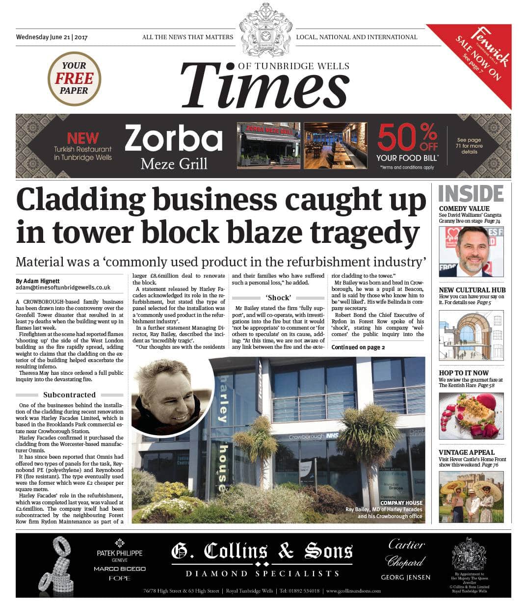 Read the Times of Tunbridge Wells 21st June 2017