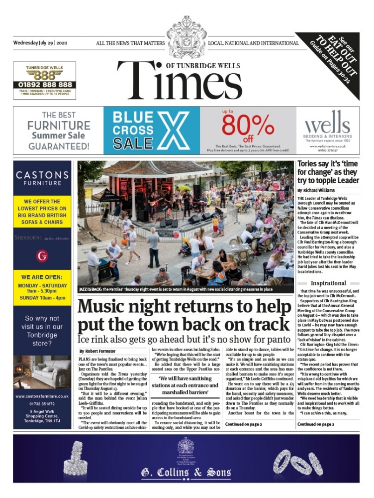 Read the Times of Tunbridge Wells 29th July 2020