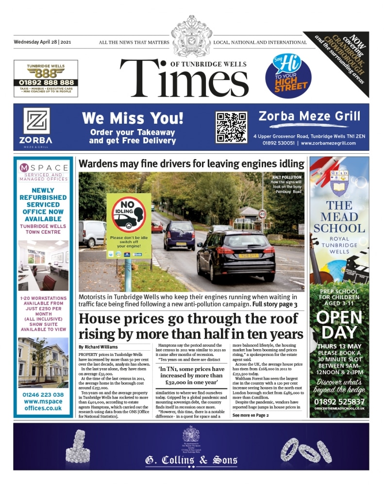 Read the Times of Tunbridge Wells 28th April 2021