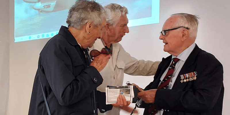 Former Mosquito pilot swoops in to thrill retirees with his war memories