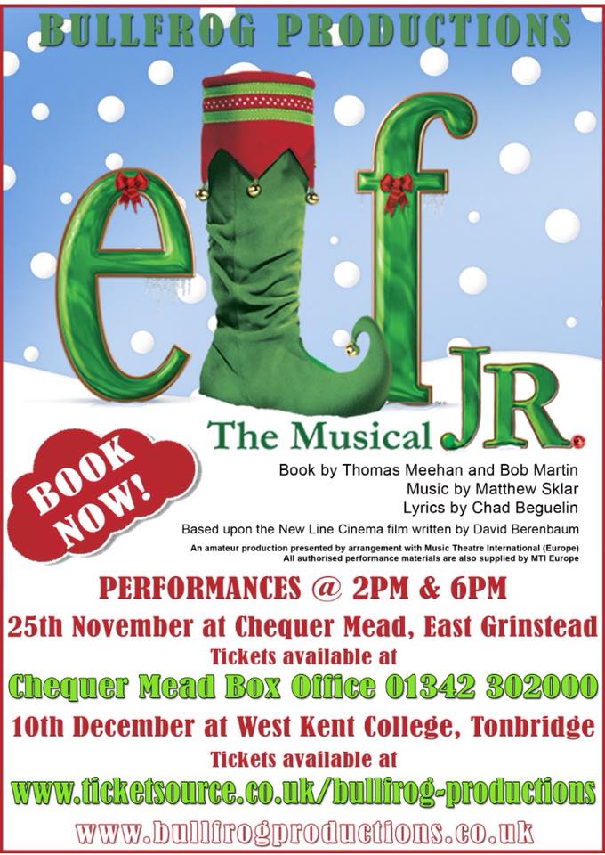 Win tickets for Elf Jr The Musical in Tonbridge