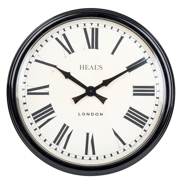 Heal's numerals wall clock