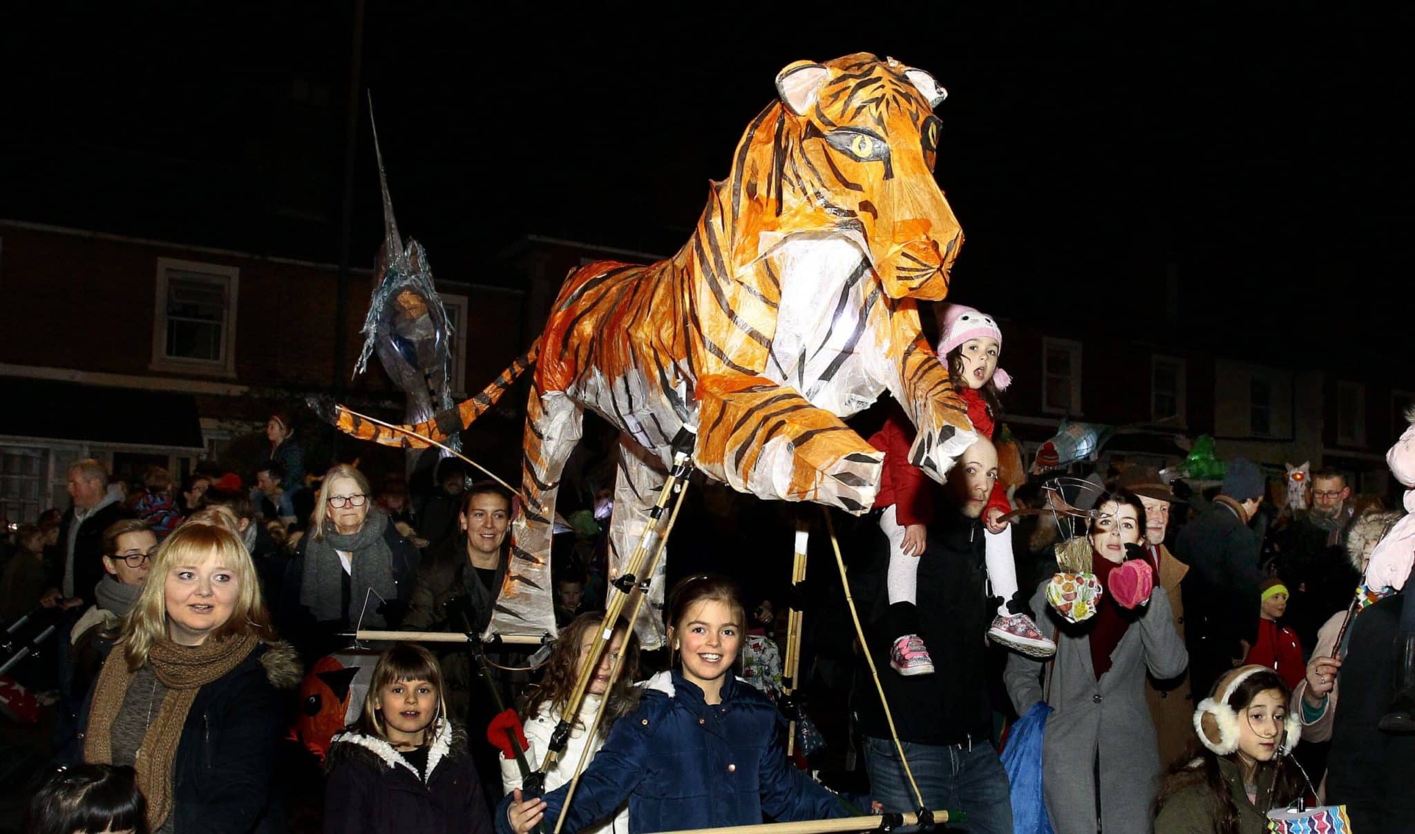 Lights go out on Lantern Parade as it comes to a temporary halt