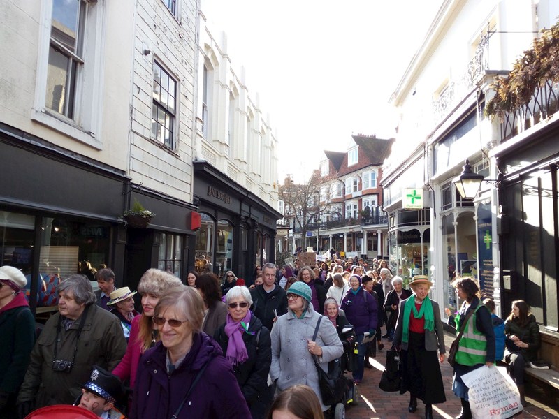 International Women's Day celebrated with march in Tunbridge Wells