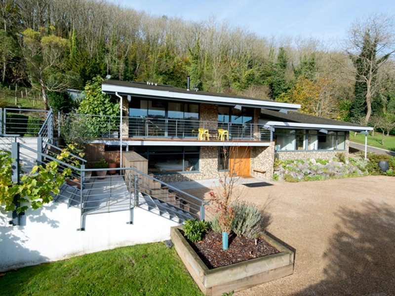 Spacious and practical, the beautiful kitchen is modern.