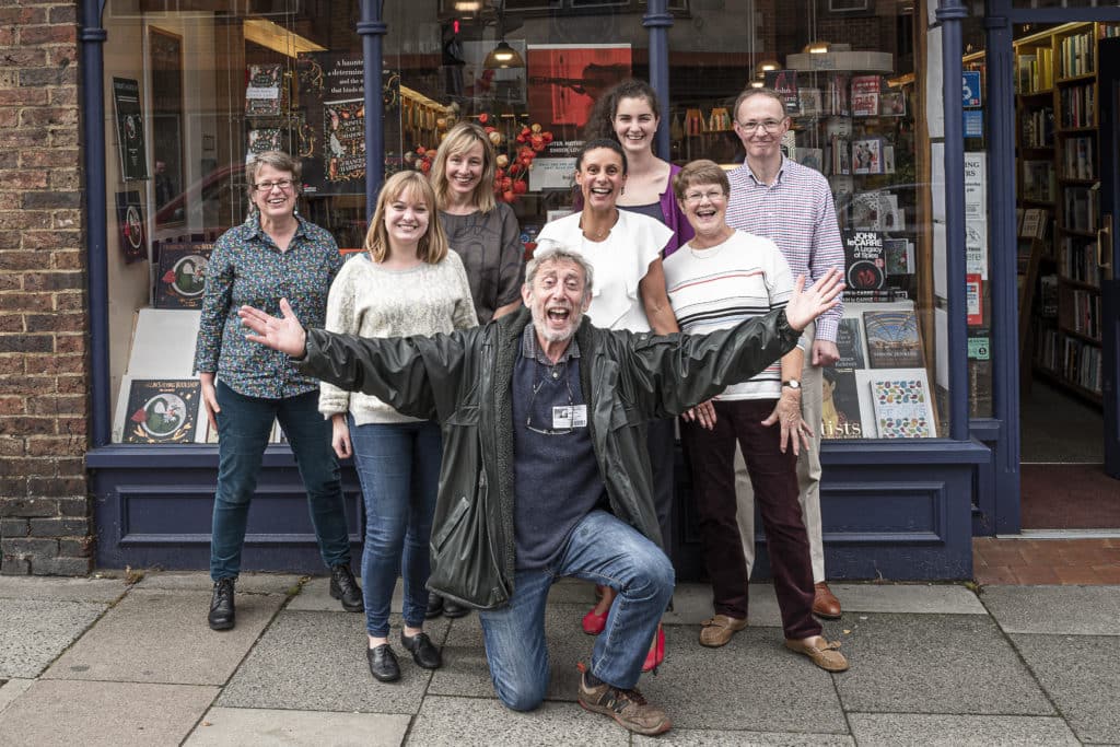 Children’s author Michael Rosen at the Festival in 2017